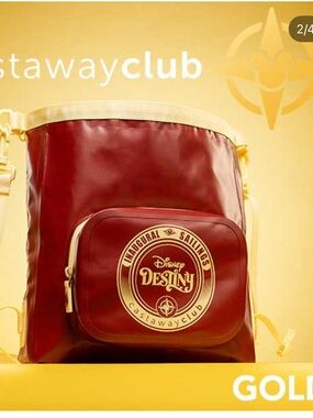 DCL disney destiny maiden voyage Castaway Club Crossbody Messenger dry Bag NWT